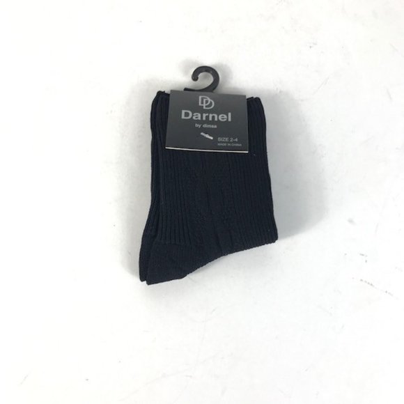 Darnel Accessories Darnel Infant Boys Black Socks 3 Pair Size 24